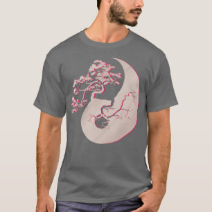 Bonsai Tree Japanische Tradition Yin Yang Zen Yoga T-Shirt