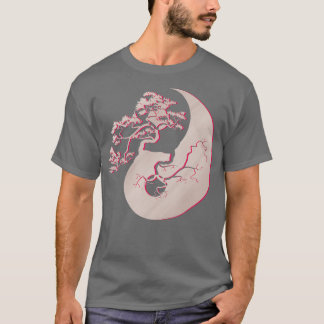 Bonsai Tree Japanische Tradition Yin Yang Zen Yoga T-Shirt