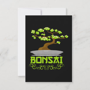 Bonsai Tree Japanisches Kanji Dankeskarte