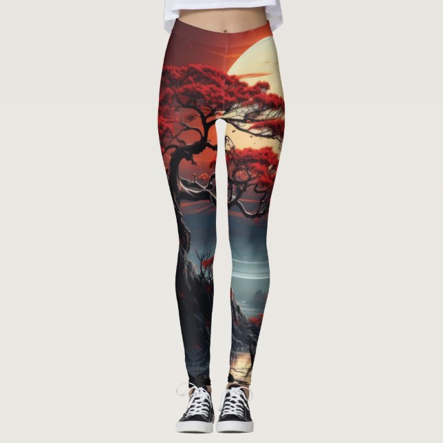 Bonsai Tree  Leggings (Vorderseite)