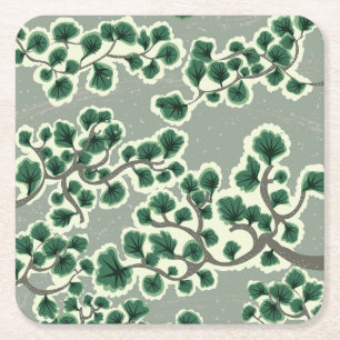 Bonsai Tree Pattern Rechteckiger Pappuntersetzer