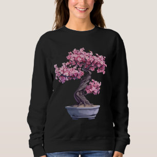 Bonsai Tree Sakura Cherry Blossom Japanisch Bonsai Sweatshirt