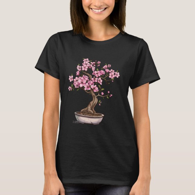 Bonsai Tree Sakura Tree Japanischer Bonsai Tree Ch T-Shirt (Vorderseite)