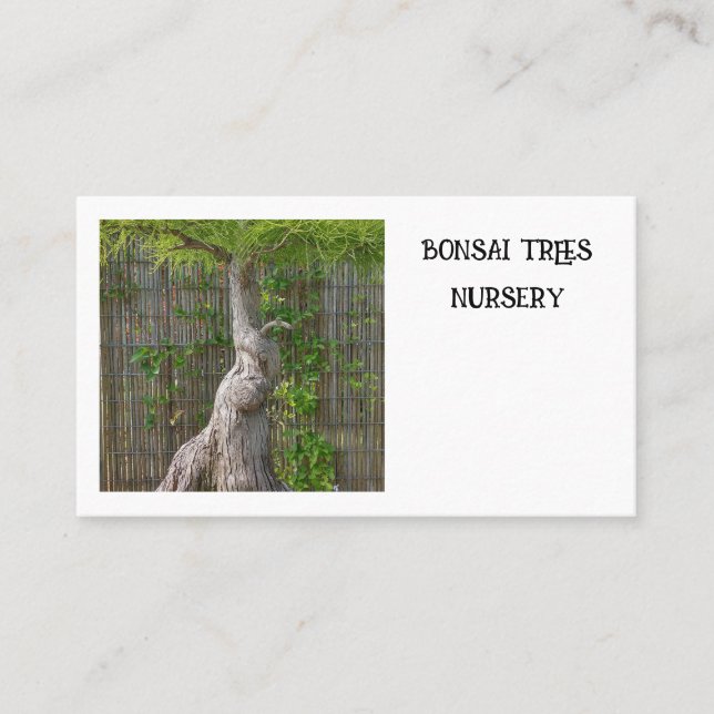 Bonsai Tree Visitenkarte (Vorderseite)