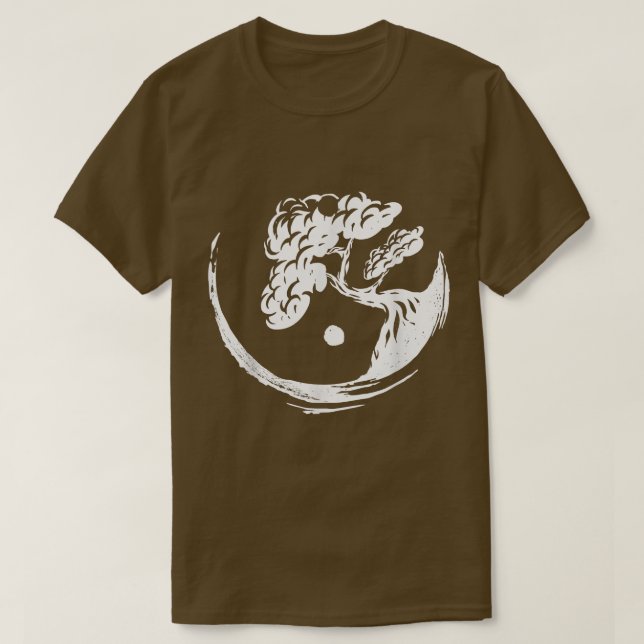 Bonsai Tree Yin Yang Japan Buddha Yoga Meditation1 T-Shirt (Design vorne)
