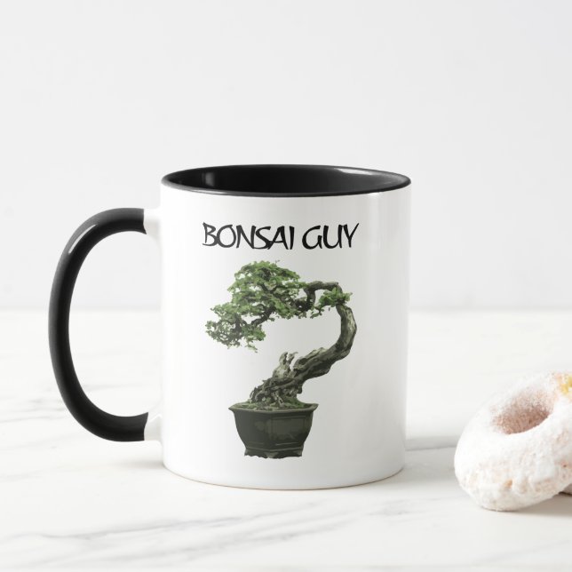 Bonsai Typ lustiges Zitat für Bonsai Liebhaber Tasse (Mit Donut)