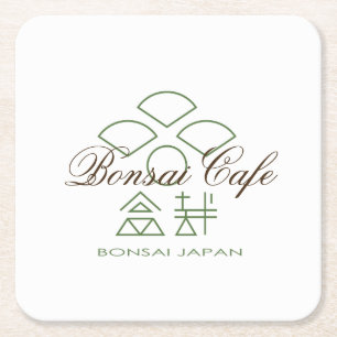 BONSAI von DBY Rechteckiger Pappuntersetzer