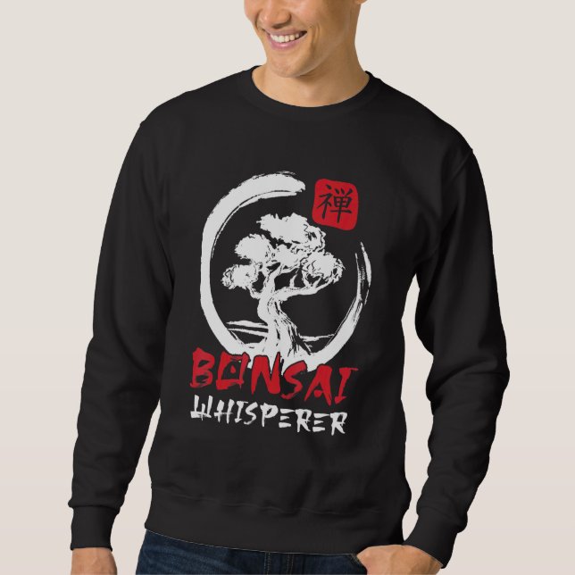 Bonsai Whisperer Bonsai Tree Master Japanisch Sweatshirt (Vorderseite)