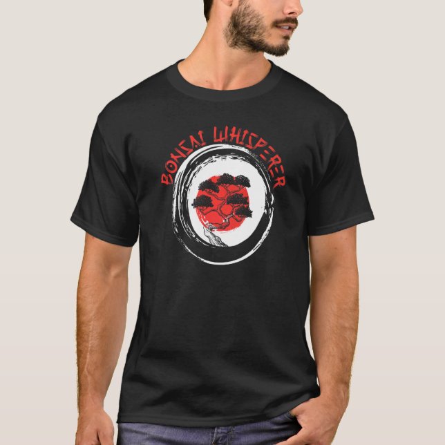 Bonsai Whisperer Enso Circle Japanische Tradition  T-Shirt (Vorderseite)