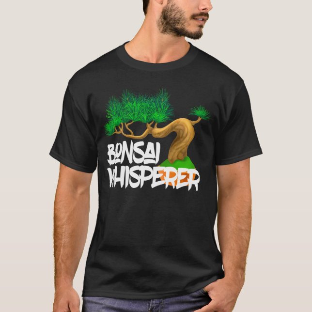 Bonsai Whisperer Hobby Gardener Asian Tree Bonsai T-Shirt (Vorderseite)