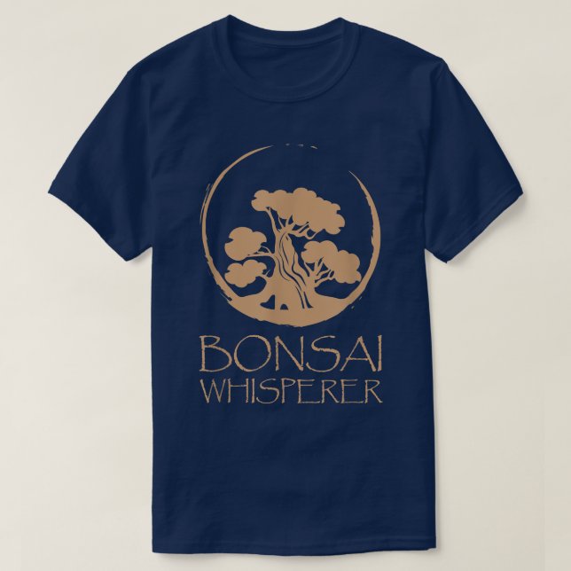 Bonsai Whisperer Meditation Yoga Japan Tree Garden T-Shirt (Design vorne)
