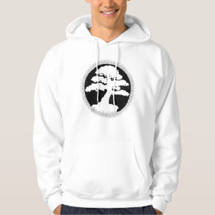 Bonsais-Silhouette-Dunkelheit Hoodie