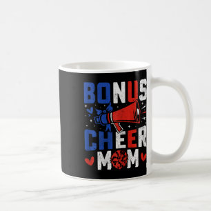 Bonus Cheer Mom - Cheerleading-Mutter USA-Flagge C Kaffeetasse
