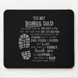 Bonus Dad Fathers Day Design Für Stiefvater Von To Mousepad