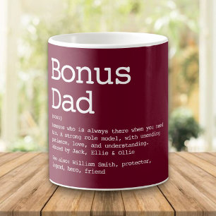 Bonus Dad Stiefvater Definition Burgunderrot Kaffeetasse