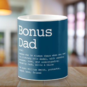 Bonus Dad Stiefvater Definition Modern Blau Kaffeetasse