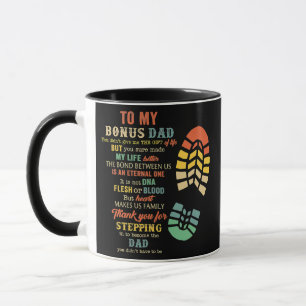Bonus Dad Vatertagsgeschenk vom Stiefvater für Tasse