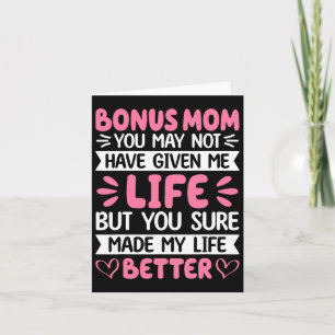 Bonus-Mama, du hast mein Leben besser gemacht Bonu Karte