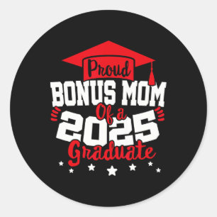 Bonus-Mama eines 2025-Grad-Cl-Senior-Abschlusses Runder Aufkleber