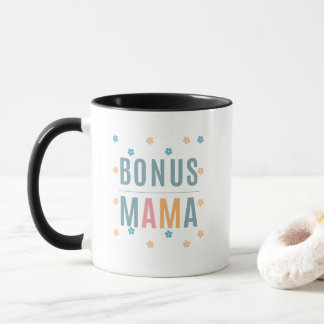 Bonus-Mama-Geschenk Modernes Typografie-Tasse Tasse