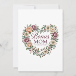 Bonus-Mama, Stiefmutter Muttertagsgeschenk Einladung