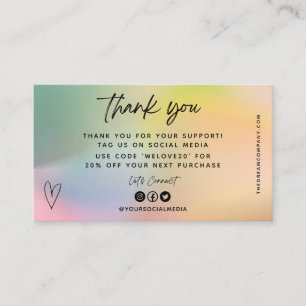 Bonus Mini-Visitenkarte für Olive-Herzmedien Visitenkarte