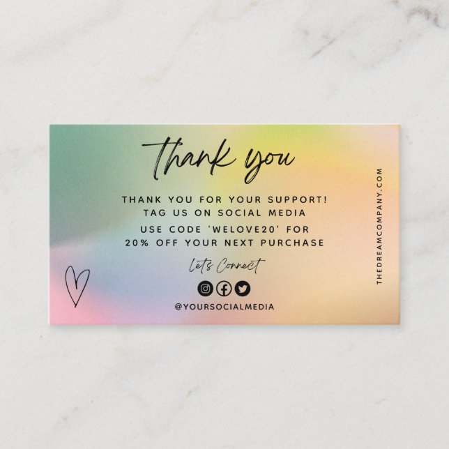 Bonus Mini-Visitenkarte für Olive-Herzmedien Visitenkarte (Vorderseite)