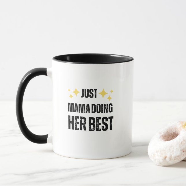 Bonus Mom giftful Design Typography  Tasse (Mit Donut)