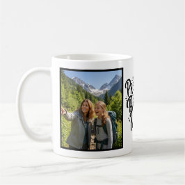 Bonus Mom Promoted Brush Script Two Photo Kaffeetasse