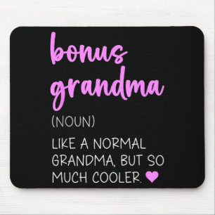 Bonus-Oma-Definition süß Muttertag Substantiv Mousepad