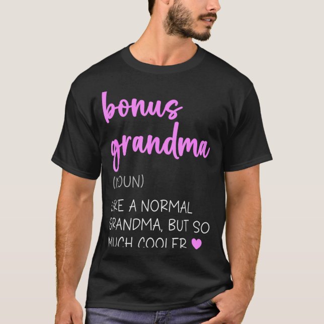 Bonus-Oma Definition süß Muttertag Substantiv  T-Shirt (Vorderseite)