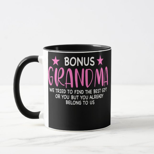 Bonus-Oma für Frauen haben wir versucht, Bonus zu  Tasse (Links)