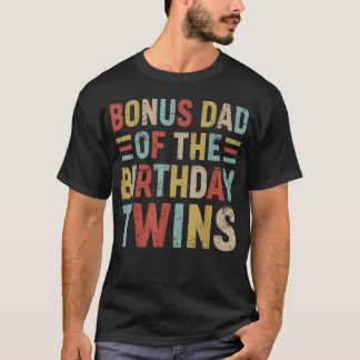 Bonus Papa der Geburtstagszwillinge Familien-Match T-Shirt