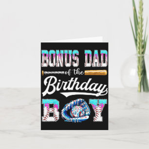 Bonus Papa des Geburtstagsjungen Baseball Eis D Karte