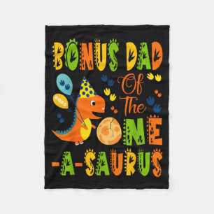 Bonus-Papa des One-a-Saurus zum 1. Geburtstag Dino Fleecedecke
