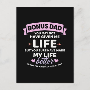 Bonus Papa nicht gab mir das Leben besser Bonus To Postkarte
