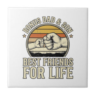 Bonus Papa & Sohn beste Freunde Vintage-Shirt-Desi Fliese