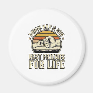 Bonus Papa & Sohn beste Freunde Vintage-Shirt-Desi Magnet