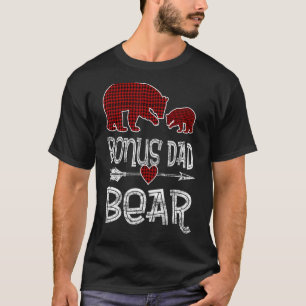Bonus Vater Bear Buffalo Roter Karierter Pfeil Wei T-Shirt