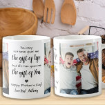 BONUS VATER Custom 2 Foto Step Vater Vatertag Kaffeetasse<br><div class="desc">Überraschen Sie Ihren Bonus Papa oder Step Papa diesen Tag mit einem personalisierten Foto Kaffee Tasse. "Du hast mir vielleicht nicht den Geist des Lebens gegeben, aber das Leben gab mir die Gabe von dir." Personalisieren Sie diese Bonus Papa Tasse mit Lieblings-Fotos, Nachricht und Namen. Besuchen Sie unsere Kollektion für...</div>