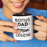 Bonus-Vater, der Mann, der Mythos, das legendäre F Tasse<br><div class="desc">Schaffen Sie ein fabelhaftes Geschenk für einen geliebten Stiefvater oder Vater dieses Vatertag mit dieser coolen, maßgeschneiderten Foto Kaffee-Tasse. Einzigartiges Design für Väter, die sich erhoben! Design enthält den Text "Bonus Vater, Der Mann, Der Mythos, Die Legende" und Namen/s. Passen Sie Ihr Lieblingsbild an, um es besonders und einzigartig zu...</div>