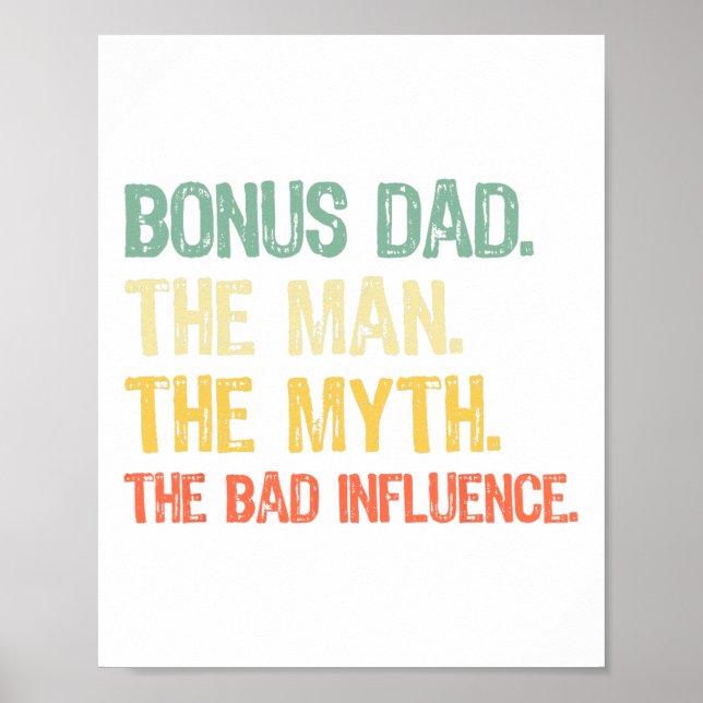 Bonus Vater Der Mann der Mythos Der schlechte Einf Poster (Vorne)