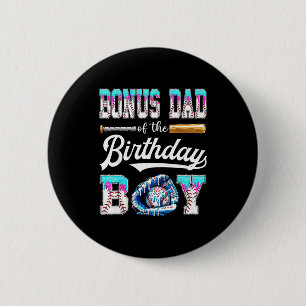 Bonus-Vater des Geburtstagsjungen Baseball-Eiscrem Button