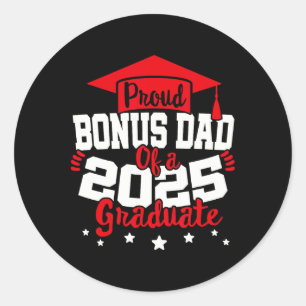 Bonus-Vater eines 2025-Grad-Cl-Senior-Abschlusses Runder Aufkleber