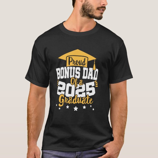 Bonus-Vater eines Absolventen-Studiums 2025 T-Shirt (Vorderseite)