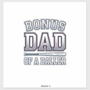 Bonus-Vater eines Ballers Vintage-Sport-Shirt-Desi Aufkleber