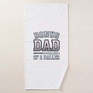 Bonus-Vater eines Ballers Vintage-Sport-Shirt-Desi Badehandtuch