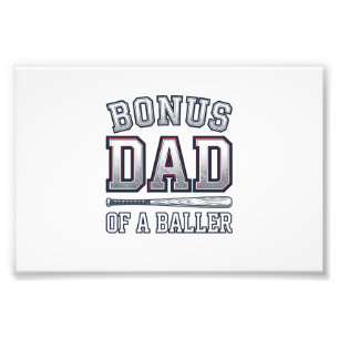 Bonus-Vater eines Ballers Vintage-Sport-Shirt-Desi Fotodruck