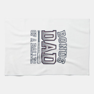 Bonus-Vater eines Ballers Vintage-Sport-Shirt-Desi Geschirrtuch