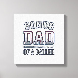 Bonus-Vater eines Ballers Vintage-Sport-Shirt-Desi Leinwanddruck